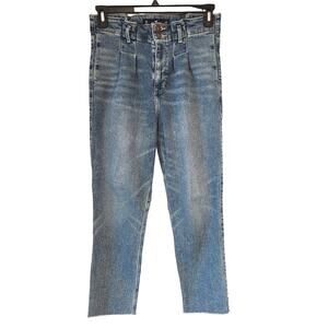 Hollister Curvy Ultra High-Rise Mom Jeans 5S 27x25 Vintage Stretch